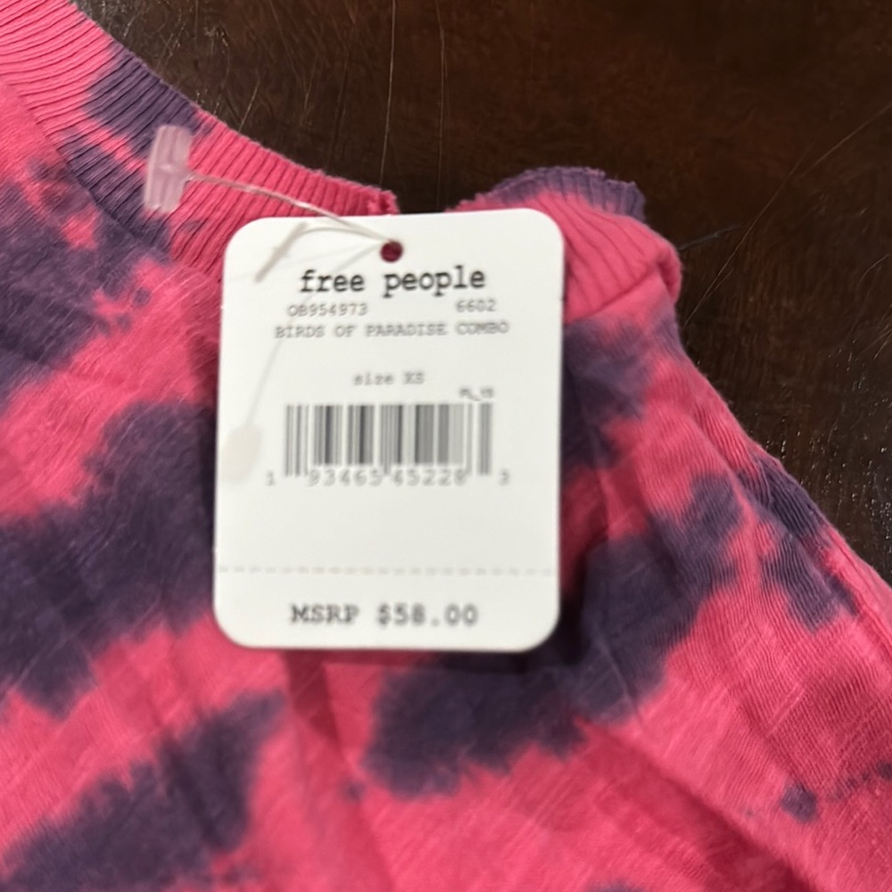 Free People Love Tank Tie Dye Birds Of Paradise Combo - Picture 5 of 7